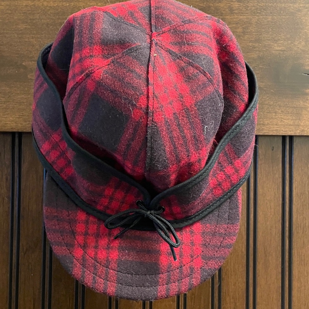 Stormy Kromer Red and Black Plaid Cap